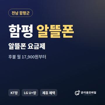 함평알뜰폰 요금제 비교 안내 이미지
